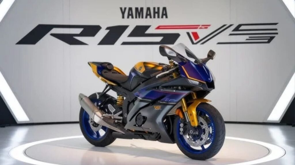 Yamaha R15 V5 Bike – 249cc Twin-Cylinder Engine, 35.5HP Power, 173km/h Top Speed & Sport Racing Design at ₹1.07 Lakh!